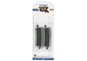 Half Section 18' Radius Curved Track (4/Card)