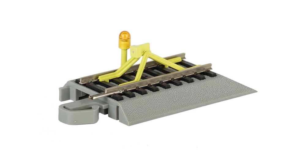 Nickel Silver E-Z Track Flashing Led Bumper
