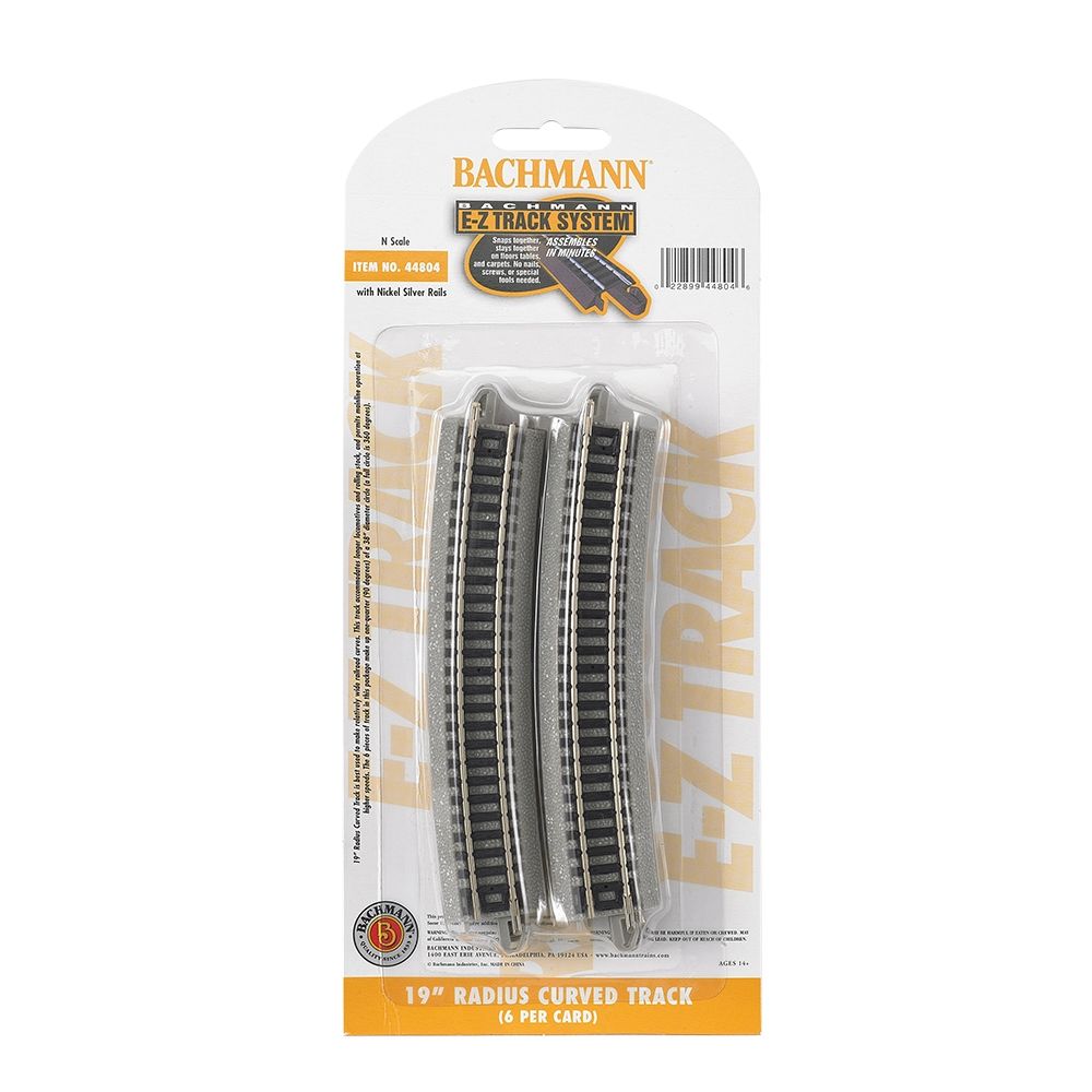 19'' Radius Curved Track (6/Card)