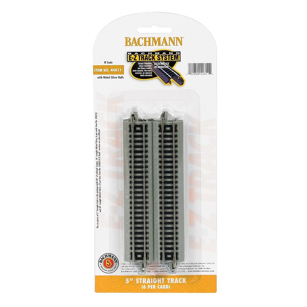 5'' Straight Track (6/Card)