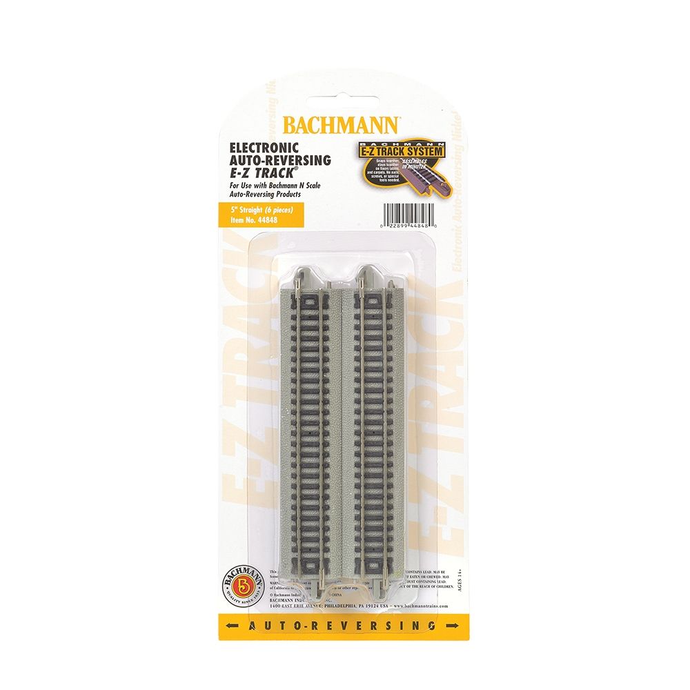 Auto-Reversing 5'' Straight Track (6/Card)