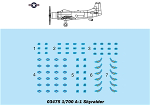 US A-1 Skyraider (Qty 6) Aircraft Accessory Pack
