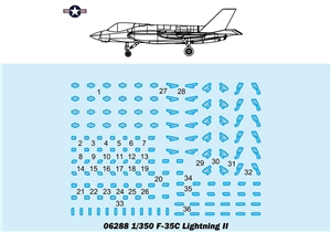 US F-35C Lightning II (Qty 6) Aircraft Accessory Pack