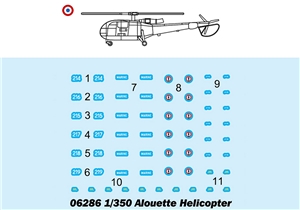 French Alouette (Qty 6) Helicopter Accessory Pack