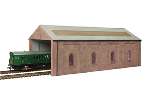 Electric Train Depot Red