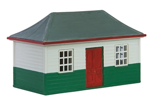 Wooden Pagoda Shed White & Green