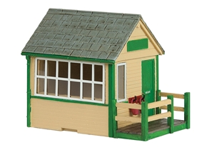 Narrow Gauge (OO9) Signal Cabin Green
