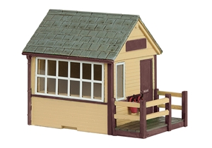 Narrow Gauge (OO9) Signal Cabin Brown