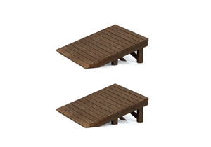 Wooden platform Ramps (x2)