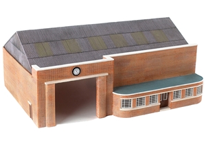 Bus Garage with Vehicle