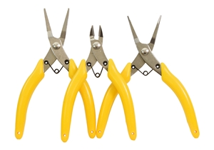 Modellers Pliers Set (3 Pcs - Snipe, Flat & Side Cutter)
