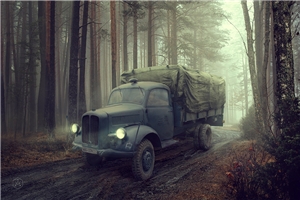 German Army Borgward B3000 Medium-Duty Truck