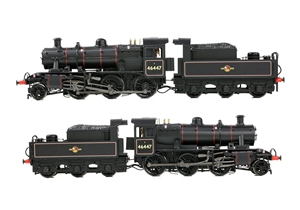 LMS Ivatt 2MT 46447 BR Lined Black (Late Crest)