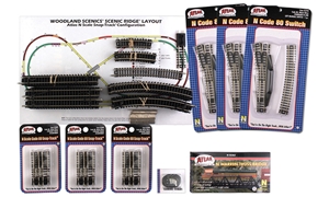 N Scale Scenic Ridge Track Pack