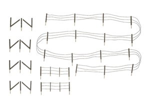 HO Barbed Wire Fence