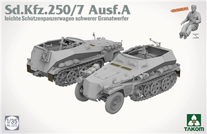 German Army SdKfz 250/7 Ausf A Mortar Carrier Half-Track