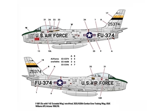 US Air Force F-86F-40 Sabre Jet Fighter Aircraft