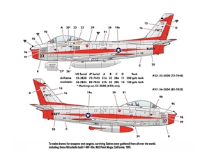 US Air Force F-86F-40 Sabre Jet Fighter Aircraft