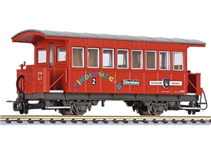 Passenger Coach, 2nd Class, B20 Kinderwagen, Zillertalbahn Red