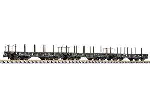 3-piece Bogie Flat Wagon Set Type SSy Köln, DRB
