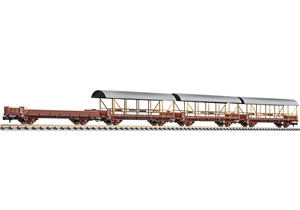 4-piece Car Transporter Wagon Set Type Lkls-TV, BLS, Weathered