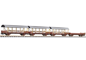 4-piece Car Transporter Wagon Set Type Lkls-TV, BLS, Weathered