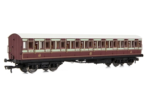 54ft non-Corridor Third Caledonian Railway Plum & Off-White