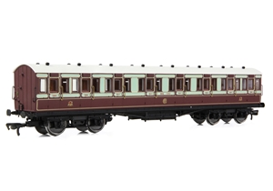 54ft non-Corridor Composite Caledonian Railway Plum & Off-White