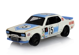 Tokyo Torque Series 10 - Nissan Skyline Hakosuka Yellow Roll Cage 1972