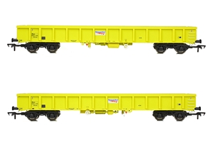 MLA Bogie Open Wagon Network Rail Yellow