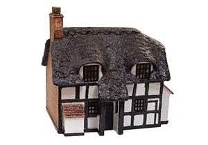 Thatched Cottage - Black & White