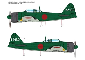 Japanese Zero Model 21 "Rabaul Naval Aviation Corps" Carrier Fighter