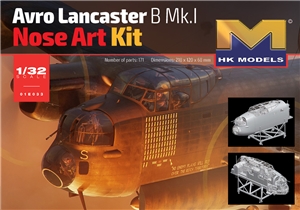 British Royal Air Force Lancaster B Mk I Bomber Aircraft Nose Art Kit