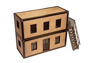 Laser-Cut Kit, Container Offices (x2 + Steps)