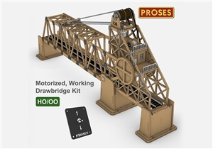 Laser-Cut Kit, Single Track Motorised Drawbridge