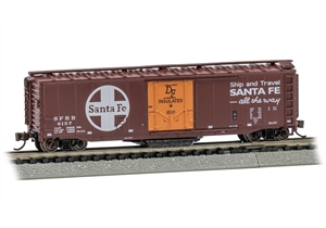  50' Plug-Door Track Cleaning Box Car - S.FE #6157 Ship and Travel