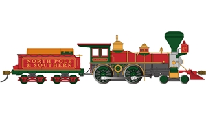 51009 4-4-0 American - North Pole & Southern #1 W/Wood Load