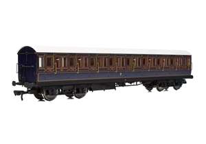 54ft non-Corridor Third S&DJR Lined Blue