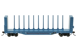 52' Centre-Beam Flatcar -Bennett Lumber Products #316 With Lumber Load
