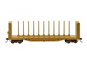 52' Centre-Beam Flatcar-Union Pacific #15082 With Lumber Load