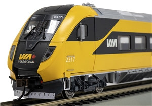 Siemens Venture Via Rail Canada Cab Car #2317 -Lumi-DCC Light & Sound