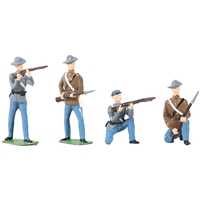 American Civil War Confederate Infantry Set - 4 Piece Set