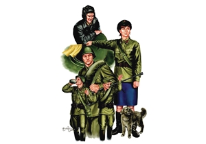Soviet WWII Red Army Tank Soldiers