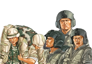 CH-47D US Army Crew & Infantry