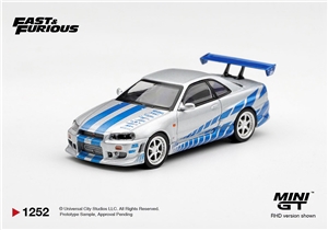 Nissan Skyline GT-R C-West 2 Fast 2 Furious Brian O Conner (RHD)