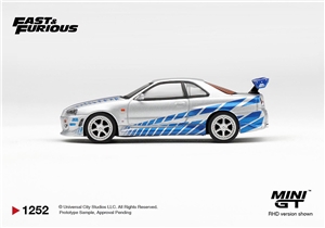 Nissan Skyline GT-R C-West 2 Fast 2 Furious Brian O Conner (RHD)