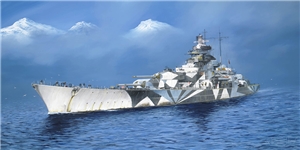 German Navy Tirpitz WWII Battleship