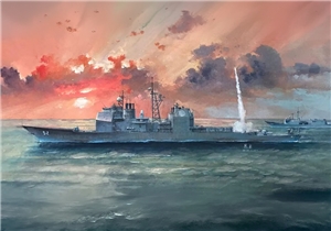 USS Bunker Hill Guided Missile Cruiser 1991