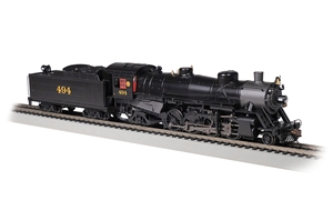 54408 USRA Light 2-8-2 Seaboard #494 W/Medium Tender