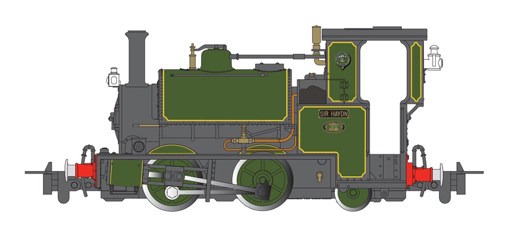 Hughes/Falcon 0-4-2St - Sir Haydn - Green